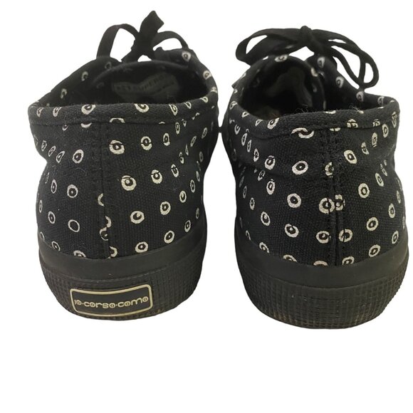 Superga x 10 Corso Como S009J40 Canvas Contrasting Circle Print Black 39 EU - Picture 8 of 11
